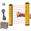 CGOLDENWALL Safety Light Curtain Sensor Light Screen Sensor Infrared Radiation Detector Safety Grating Punch Protector Hand Protection (Beams: 10, Beam Pitch: 40mm) view 1