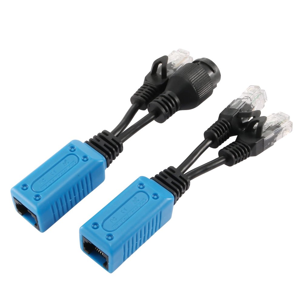 uxcell PoE Splitter and PoE Kit RJ45 8 Pin Adapter 1Set