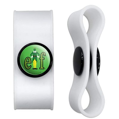 GRAPHICS & MORE Elf Movie Logo Headphone Earbud Cord Wrap - Charging Cable Manager - Wire Organizer Set of 2 - White