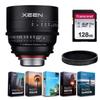 XEEN XN85-MFT 85mmT1.5 Professional Cine Lens for Micro 4/3 Mount + 5-Pack Photo/Video Editing Software & 128GB Transcend High Speed Memory Card view 1