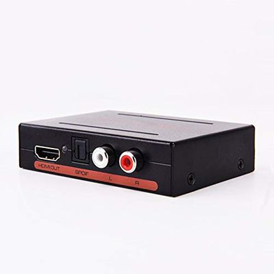 1080P HDMI Audio Extractor HDMI Converter HDMI to HDMI Fiber Audio R/L Audio Converter