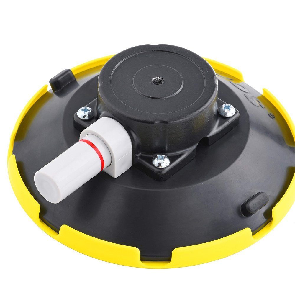 ZUOS 6" Mounting Vacuum Suction Cup with 1/4"-20 Female Thread, Small Hand Pump Glass Sucker for Car Camera (6" Suction Cup)
