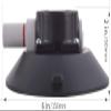 ZUOS 6" Mounting Vacuum Suction Cup with 1/4"-20 Female Thread, Small Hand Pump Glass Sucker for Car Camera (6" Suction Cup) view 4