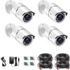 ZOSI 4 Pack 1080P 2.0MP Outdoor Indoor 3.6mm 36PCS Infrared IR Lens Day Night CCTV IR Cut Surveillance Security Camera Compatible for TVI DVR (Renewed) view 1