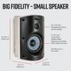 Polk Audio Atrium 5 Outdoor Speakers with Powerful Bass (Pair, White) - All-Weather Durability | Broad Sound Coverage | Speed-Lock Mounting System (Renewed) view 2