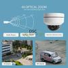 5MP 2592x1944P HD PTZ PoE IP Security Camera Outdoor Dome, 350 Pan 90 Tilt 4X Optical Zoom Autofocus, 2.8-12mm Motorized Lens, IP66 Waterproof, 5 Megapixels Super HD Ethernet Camera view 2