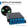 ICC LC MPO Fiber Optic Cassette, 24 Fiber OS2 Singlemode, Blue LC Duplex Adapters, Staggered Push Pin Design Fiber Enclosures and Patch Panels view 4