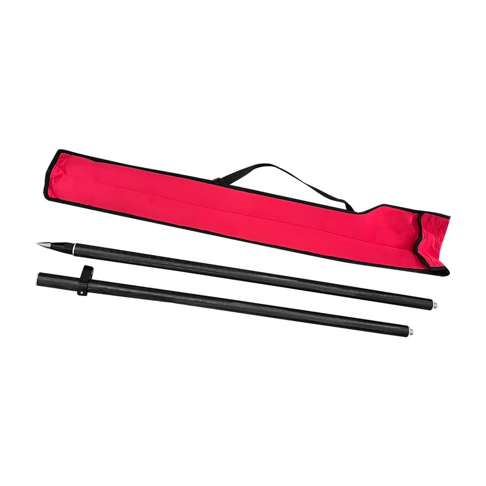 New GPS GNSS RTK Rod 2M Carbon Fiber Pole 5/8X11 Thread with Soft Bag for Prism Total Station Surveying