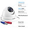 ZOSI 4 Pack 2MP 1080p HD-TVI Home Security Camera Outdoor Indoor 1920TVL, 24PCS LEDs, 80ft Night Vision, 90View Angle, Weatherproof Surveillance CCTV Dome Camera view 2
