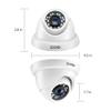 ZOSI 4 Pack 2MP 1080p HD-TVI Home Security Camera Outdoor Indoor 1920TVL, 24PCS LEDs, 80ft Night Vision, 90View Angle, Weatherproof Surveillance CCTV Dome Camera view 3