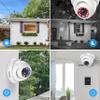 ZOSI 4 Pack 2MP 1080p HD-TVI Home Security Camera Outdoor Indoor 1920TVL, 24PCS LEDs, 80ft Night Vision, 90View Angle, Weatherproof Surveillance CCTV Dome Camera view 4