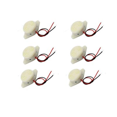 bnafes SFM-27 DC 3-24V Electronic Buzzer Alarm Sounder Continuous Sound Beep (Pack of 6)
