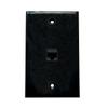 BUPLDET 1 Port Ethernet Wall Plate Black - Single Gang Cat6 RJ45 Ethernet Wall Plate Female to Female Cover Plate Compatible with CAT7/CAT5 Cable view 1