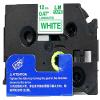 1/Pack LM Tapes - LMe236 Premium 1/2" Green Print on White Label Compatible with P-Touch TZe-236 Tape TZ236 and Includes a Nice Tape Color/Size Guide. Replaces 12mm 0.47 Laminated view 2