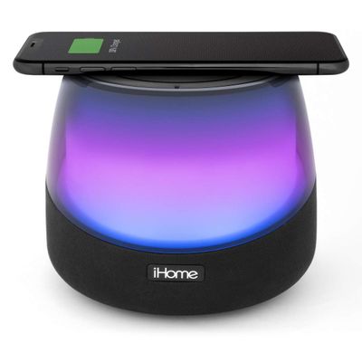 iHome iBTW750B Rechargeable Color Changing Stereo Speaker with Speakerphone and Wireless Charging OPEN BOX