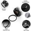 49mm Star Filter 3 Pieces Starburst Lens Filter(4 Points,6 Points,8 Points) with Centre Pinch Lens Cap for Nikon Sony Olympus and Other DSLR Cameras + 3 Slot Filter Pouch view 2