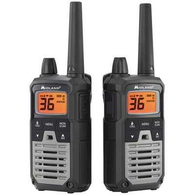 Midland T290VP4 High Powered GMRS Two Way Radios - 8 Pack Bundle w/Headsets & Chargers