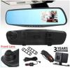 4.3'' 1080P Car DVR Mirror Dash Cam Recorder+Rear View Camera Kit with 32G SD Card view 2