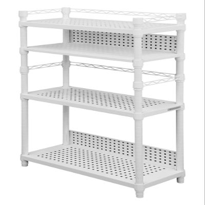 Bauhutte BHS-600SM-WH Desk Side Rack, Computer Rack, PC Rack, Width 23.8 x Depth 10.0 x Height 47.2 inches (60.5 x 25.5 x 120.5 cm), White