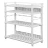Bauhutte BHS-600SM-WH Desk Side Rack, Computer Rack, PC Rack, Width 23.8 x Depth 10.0 x Height 47.2 inches (60.5 x 25.5 x 120.5 cm), White view 1