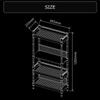 Bauhutte BHS-600SM-WH Desk Side Rack, Computer Rack, PC Rack, Width 23.8 x Depth 10.0 x Height 47.2 inches (60.5 x 25.5 x 120.5 cm), White view 2