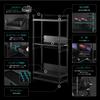 Bauhutte BHS-600SM-WH Desk Side Rack, Computer Rack, PC Rack, Width 23.8 x Depth 10.0 x Height 47.2 inches (60.5 x 25.5 x 120.5 cm), White view 3