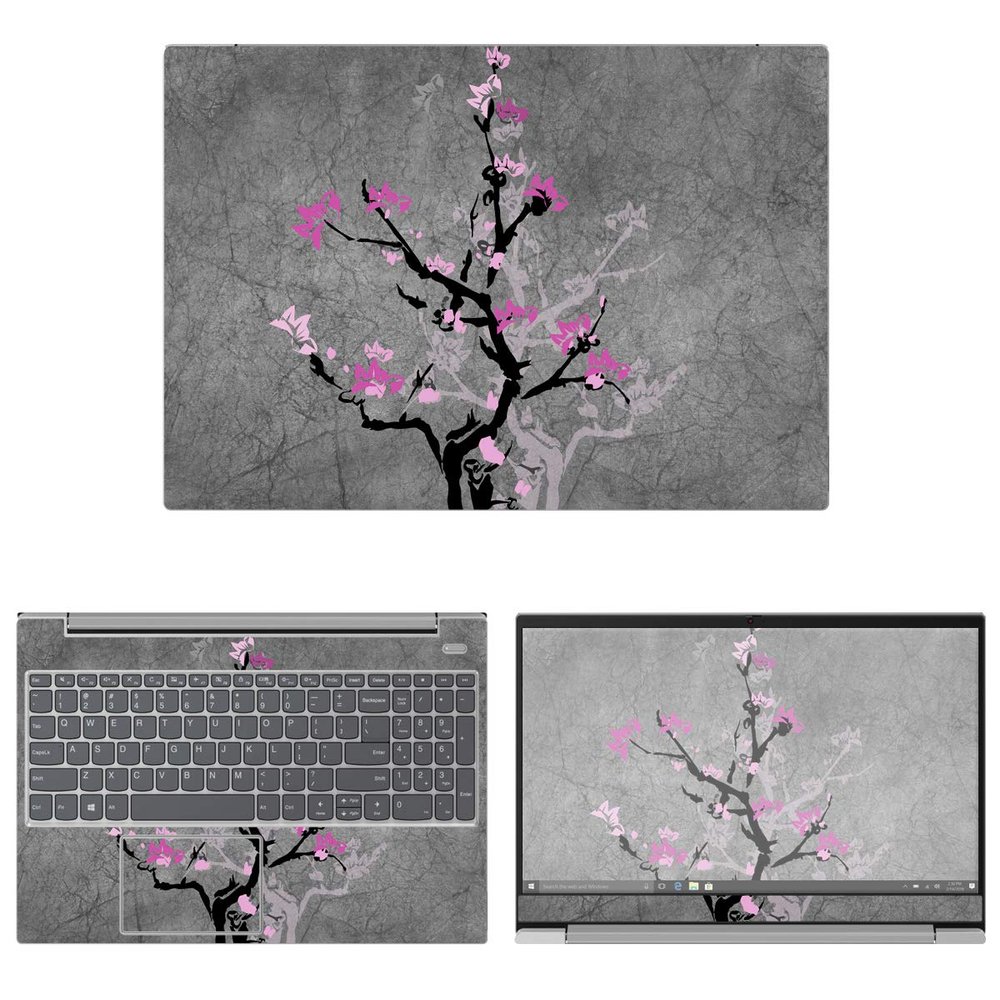 Decalrus - Protective Decal Floral Skin Sticker for Lenovo IdeaPad S340 15 (15.6" Screen) case Cover wrap LEideapad15_S340-34