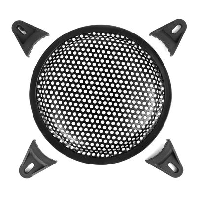 X AUTOHAUX Universal 6 Inch Car Audio Speaker Subwoofer Metal Waffle Grill Cover Protector with Rubber Edge and Clips