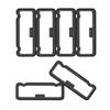 Fastener Rings Compatible with Garmin Fenix/ Fenix 2/Fenix 3/Fenix 3 HR/Fenix 5X Plus/Fenix 5X/Fenix 6X/Fenix 7X/Forerunner225 Smartwatch Connector Security Loop Keepers Ring,Black view 1