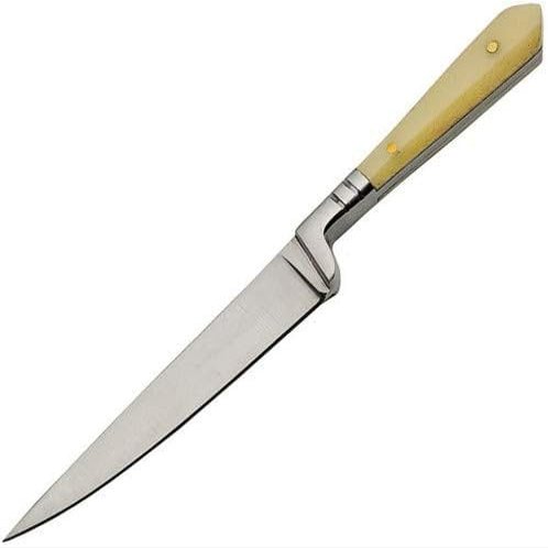 SZCO 7 Medieval Toothpick Dagger Full Tang Fixed Blade Knife with Stainless Steel Blade, Bone Handle & Leather Sheath Historical Collectors Knife, Viking Renaissance Dagger, EDC & Outdoor Gear