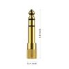 3 Packs Stereo Audio Adapter Converter, 6.35mm (1/4 inch) Male to 3.5mm (1/8 inch) Female Headphone Gold Plated Pure Copper Jack Plug for Guitar Headphones Amp view 3