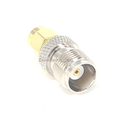 100 Pieces TNC - SMA Adapter TNC Female to RP SMA Male Straight Connector