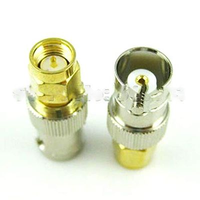 (100 Pieces/lot) SMA - BNC Connector SMA Male Plug to BNC Female Jack Adapter Straight Connector