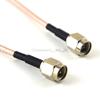 100 Pieces SMA Series SMA Male to Male Connector Nickel Plated Adapter Cable Pigtail RG316 30CM view 1