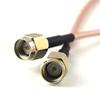 100 Pieces SMA Series SMA Male to Male Connector Nickel Plated Adapter Cable Pigtail RG316 30CM view 3