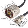 100 Pieces FME Male to N Male Coaxial Adapter Pigtail Jumper Cable 20CM RG174 view 4
