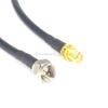 100 Pieces Extension Cable SMA Female to F Male Plug Coax Connector Adapter Antenna Pigtail Cord 19 inch 50CM view 1