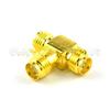 (50 Pieces/lot) SMA adapater SMA Jack Female to 2 SMA Jack Female Adapter T Adapter Connector Adapter view 1