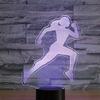 Jinnwell 3D Running Night Light Lamp Illusion Night Light 7 Color Changing Touch Switch Table Desk Decoration Lamps Gift with Acrylic Flat ABS Base USB Cable Toy view 4