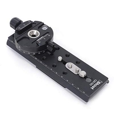 Quick Release Plate Adapter and Panning Clamp Convertor for Connect Arca-Swiss Quick Release Plate to Tripod Fluid Video Head of Manfrotto, Sachtler FSB 10T/ 8T/ 6T, DV 2/8/ 10sb/ 10, ACE XL Series