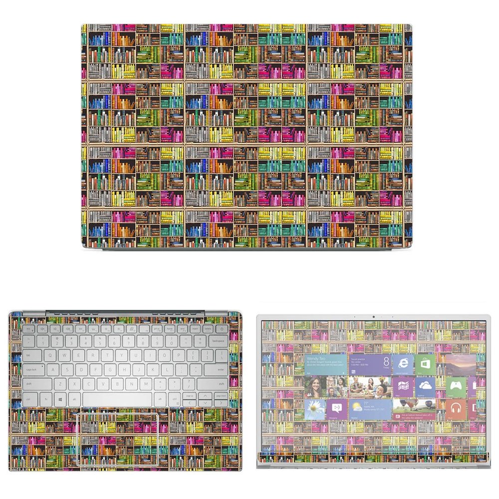 Decalrus - Protective Decal Books Skin Sticker for Dell Inspiron 5390 / i5390 5391 / i5391 (13.3" Screen) case Cover wrap DEinspiron_5390-118