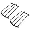 X AUTOHAUX 2pcs 12 Inch Car Bar Grille 4 Bars Subwoofer Grill Speaker Grill Cover Protector Guard Metal Black view 1