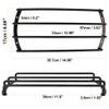 X AUTOHAUX 2pcs 12 Inch Car Bar Grille 4 Bars Subwoofer Grill Speaker Grill Cover Protector Guard Metal Black view 3