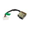 AC DC Jack Power Plug in Charging Port Connector Socket with Wire Cable Harness for HP 14-DF 14-DF0010NR 14-DF0011WM 14-DF0013CL 14-DF0013DS 14-DF0014DS 14-DF0015DS 14-DF0016DS 14-DF0018WM 14-DF0020NR view 1