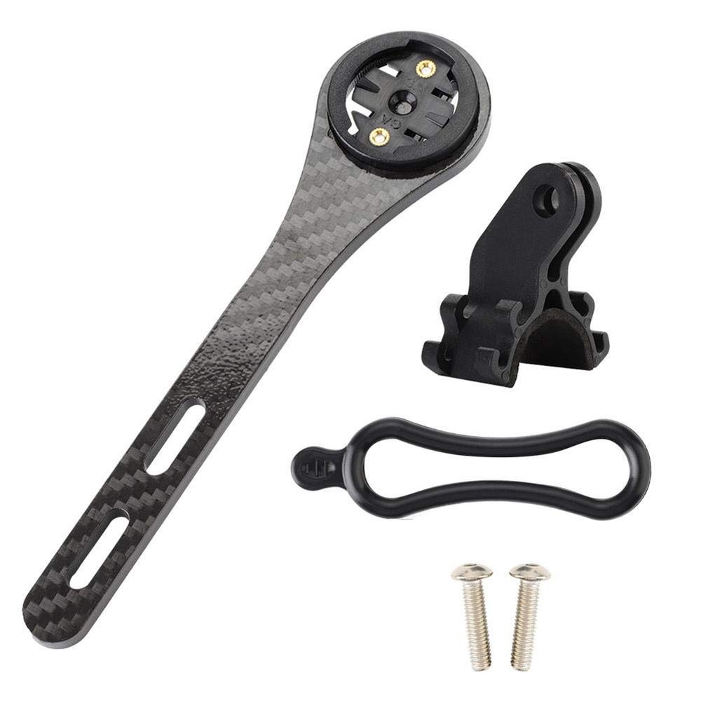 AYNEFY Bike Mount, para computadora de Bicicleta Carbon Bike Computer Holder, para computadora de Bicicleta Fits for Series Series(Black)