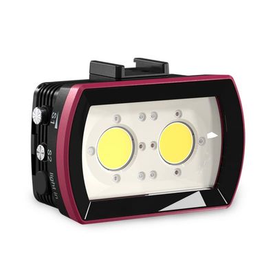 Seafrogs Diving Video Light Waterproof 130FT/40M White Red Blue Light Underwater Photography Fill Lights High Power 3500 Lumens Flash Light with Ball Head YS Adapter for Gopro, Housing (SL-21)