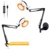 Acetaken Desk & Wall Ring Light Kit - 6'' USB Ring Light with Mount Stand for YouTube, Task, Craft, Architect, Drafting, Repair view 1