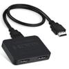 avedio links HDMI Splitter 4K@60Hz, HDMI Splitter 1 in 2 Out-Not Extended Display(Only Mirror Screens), Support 3D Dol-by Vision Atmos HDMI2.0b, HDCP2.2, 18.5Gbps, Auto Downscaling, Full HD 1080P view 1