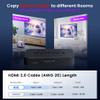 avedio links HDMI Splitter 4K@60Hz, HDMI Splitter 1 in 2 Out-Not Extended Display(Only Mirror Screens), Support 3D Dol-by Vision Atmos HDMI2.0b, HDCP2.2, 18.5Gbps, Auto Downscaling, Full HD 1080P view 3