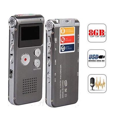 8GB Digital Voice Recorder 650Hr Dictaphone MP3 Player Portable Digital HD Recorder Recognition Voice Recording For Meetings/Interview/Lectures